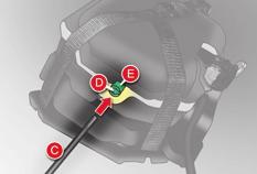 DRIVING - Switch the ignition off and then on to reinitialise the parking brake. If the reinitialisation of the parking brake proves impossible, contact a CITROËN dealer or a qualifi ed workshop.