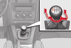 brake is still on or has not been properly released. 6-SPEED MANUAL GEARBOX Engaging 5 th or 6 th gear Move the lever fully to the right to engage 5 th or 6 th gear.