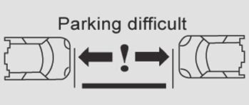 DRIVING The function displays the following types of message: Parking possible Parking difficult The function deselects itself automatically: - when you engage reverse gear, - when you switch off the