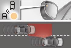 DRIVING SAFELY Blind spot sensors Parking space sensors One of these messages appears, to indicate the level of difficulty