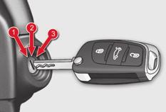 ACCESS 4 Anti-theft protection Electronic engine immobiliser The key contains an electronic chip which has a special code.