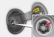 ACCESS MISFUEL PREVENTION (DIESEL) * Mechanical device which prevents filling the tank of a Diesel vehicle with petrol.