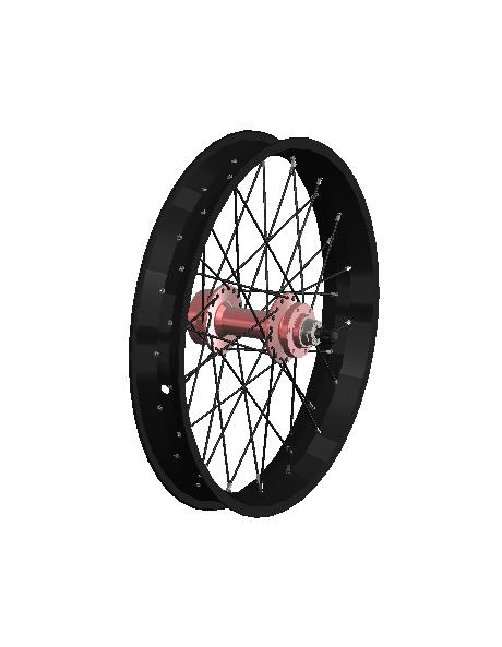 Wheel - '' competition trials, rear, disc hub Part Number: WHE090 Version:.0 WHE08 Rim - '' x.