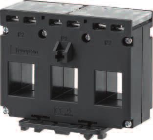 Modular Devices 3-in-1 Current Transformers 3-in-1 Current Transformers For use with metering Space saving 3-in-1 design Up to 5A class Secondary output 5A Plug-in metal feet, DIN-rail clips and