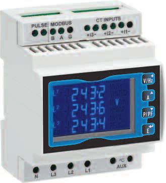 Modular Devices DIN-Rail Digital Metering System The product features a DIN-rail enclosure, backlit LCD display and user programmable CT ratios, all accessible via an intuitive user interface.