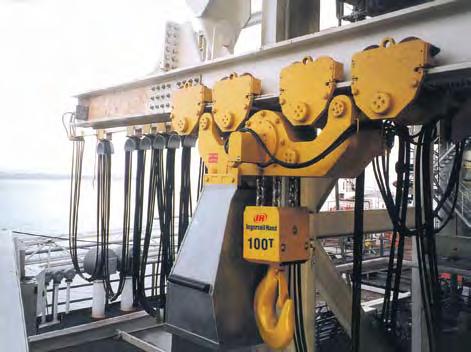 Liftchain Air BOP Handling Systems SPECIFICATIONS AND PERFORMANCE of Gear Motor Drive 25 to 200 tons Lifting Capacity Hoist Specifications Model System Standard lift/ Speed of hoist Hoist Air inlet