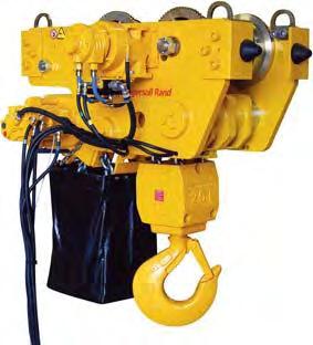 5 to 10 tons lifting capacity Setting the standards in winch technology with time savings, space savings and enhanced safety, Ingersoll Rand s line of high quality air