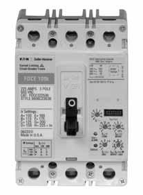All F-Frame circuit breakers are suitable for reverse feed use Technical Data and Specifications Table -1.