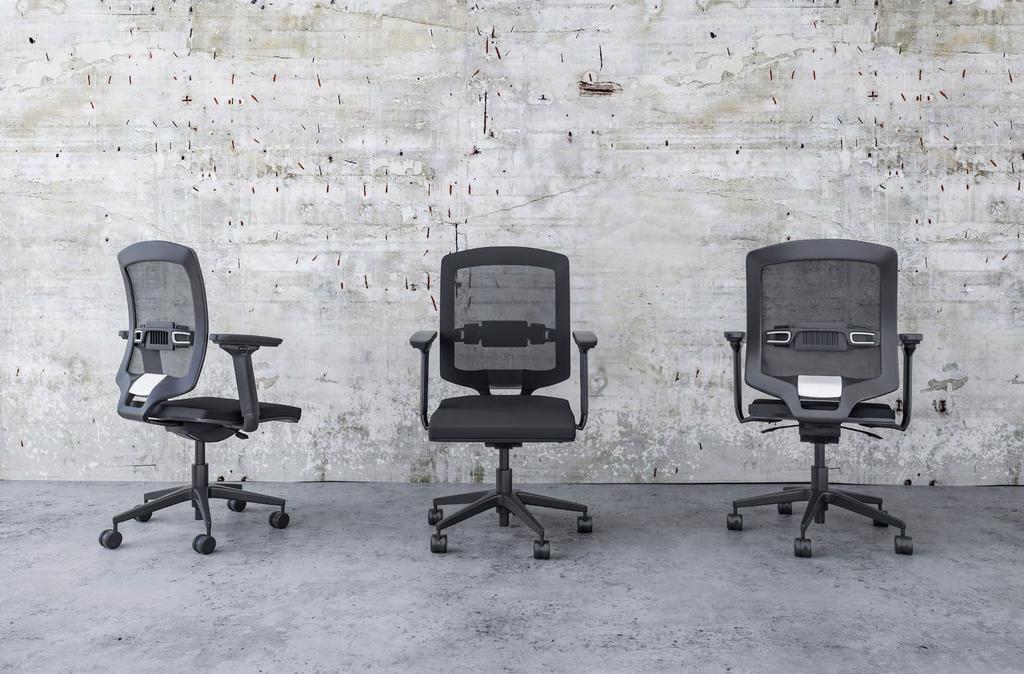 EQUILIBRE FLEXIBLE The Équilibre office chair adapts to everyday requirements to meet users needs and body type thanks to several comfort options.