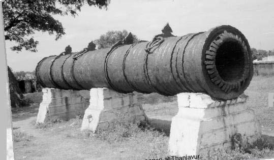 This cannon was built during the reign of Raghunatha Nayak (1600 1645 AD), and it is said