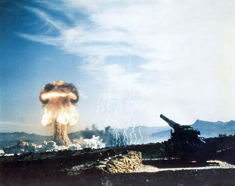 Ammunition Artillery ammunition can also make use of nuclear warheads, as seen here.