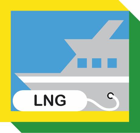 Reduction of emissions in port and at sea by LNG and