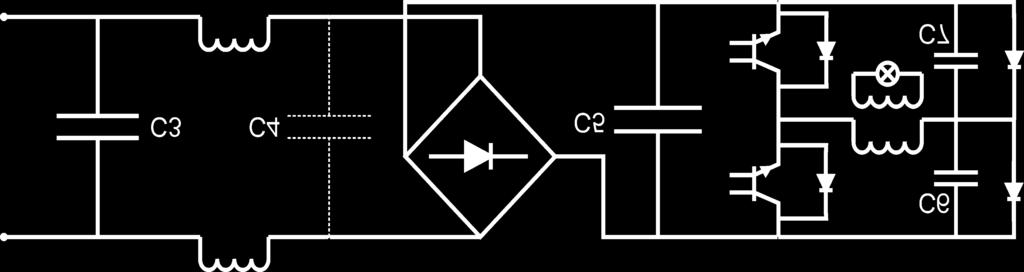 Film Capacitors for High Wattage CFL A CFL circuit can be divided into five parts: filter, rectifier, switching section, blocking and lamp circuit.