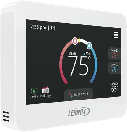 MAINT OPTIONAL CONVENTIONAL TEMPERATURE CONTROL SYSTEMS Item COMFORTSENSE 7500 COMMERCIAL 7-DAY PROGRAMMABLE THERMOSTAT Optional Accessories Four-Stage Heating / Two-Stage Cooling Universal