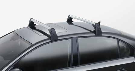 Whether it s your surfboard, bicycle, skis, snowboard or roof box for extra luggage, it s easy to load them onto the aerodynamically shaped aluminium roof bars. Part. no.