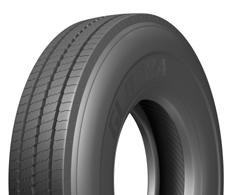 Optimized tread grooves for excellent water dispersion and slip-resistance. Strong sidewall provides superior protection against curb damage.