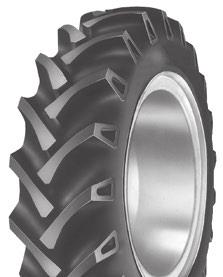 REAR FARM R-1 TR-135 Dual-angled tread lugs for high traction and long life in both field and on-the-road operations Reinforced shoulders for extra durability Strong casing for excellent stability