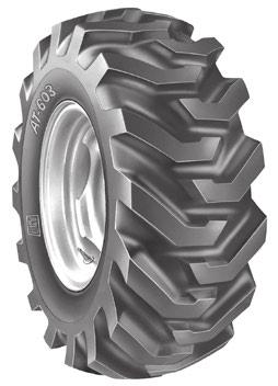 REAR FARM R-4 TR-459 Designed for drive wheel on industrial tractors Wide lugs and extensive lug overlapping at center provide resistance to buckling, tearing and cracking Special compound and