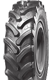 RADIAL REAR FARM R-1W HARVEST KING FIELD PRO R-1W Less slippage and lower fuel consumption Up to 25% deeper tread than conventional R-1 tires Mud breakers for enhanced self-cleaning and superior