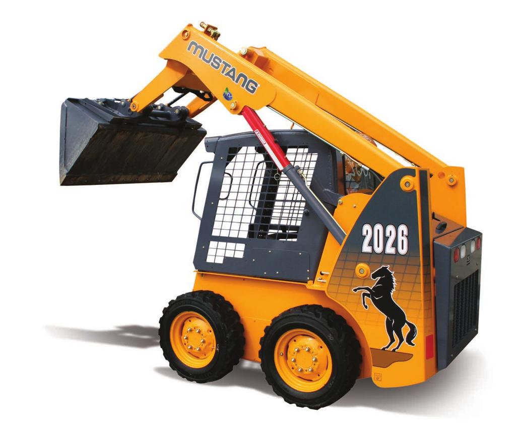 skid steer loaders - r adial & vertical LIFT HEIGHT 108.1" [2746 mm] LEVEL II FOPS Robust operator station design provides added protection for the operator.