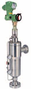 actuator options: The single acting diaphragm actuator Series KP made of stainless steel The double acting cylinder actuator Series