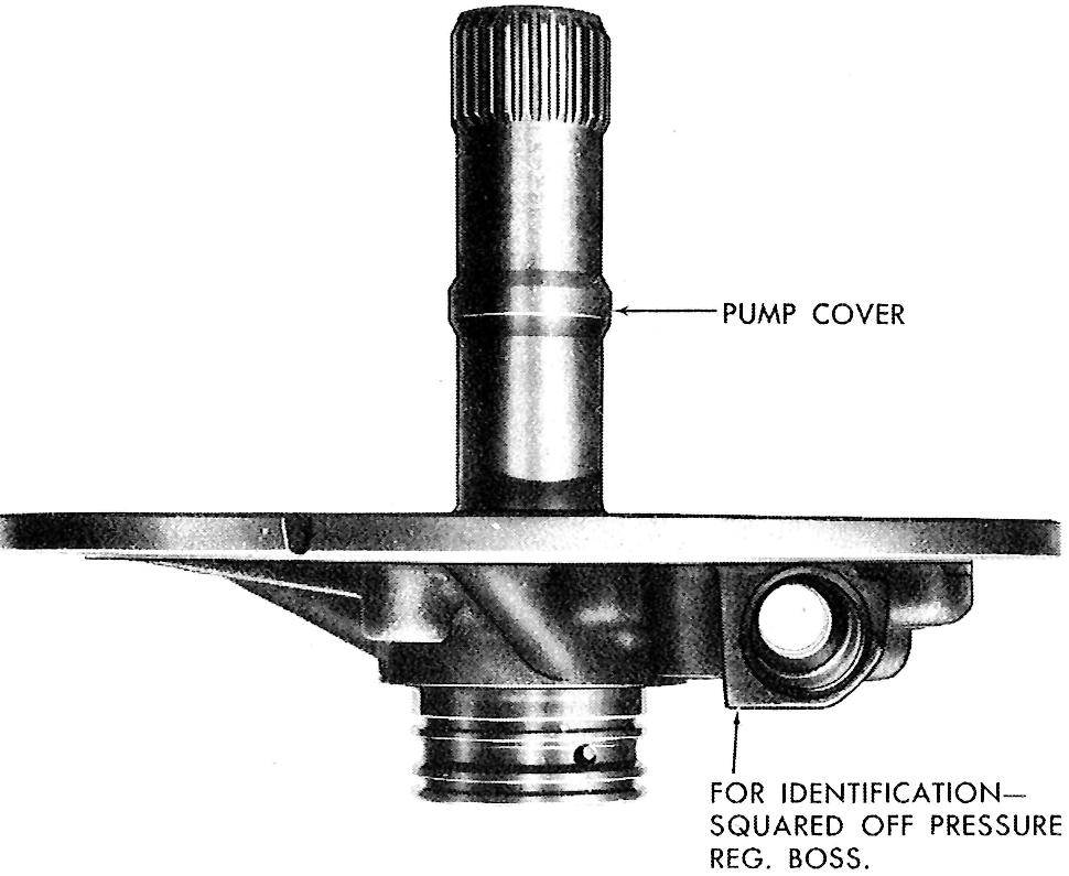 Never install the late solid pressure regulator valve in any 1964 to 1970 oil pump cover.
