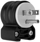 2 Pole, 3 Wire Grounding 15 & 20A, 125 & 250V EHU Hospital Grade n Angle adapter (sold separately as catalog number EHU15AN) will accommodate all Pass & Seymour EHU-style Straight Blade plugs and