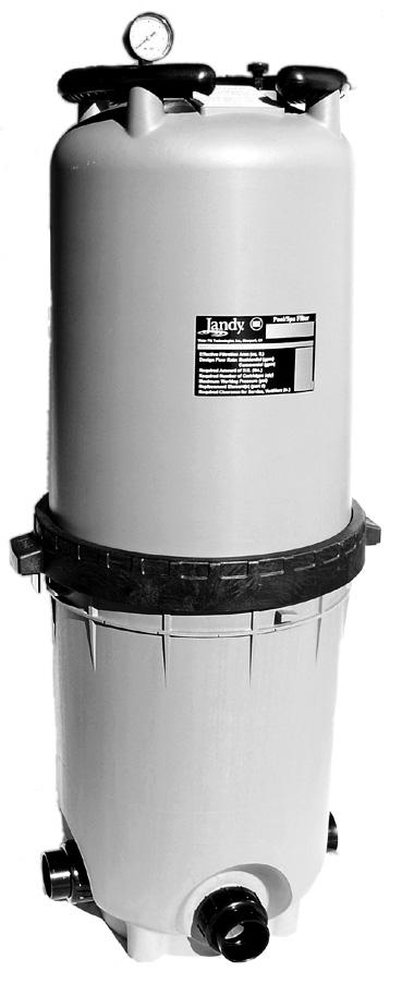 H0556400C Installation and Operation Data Installation and Operation Manual Jandy Cartridge Pool/Spa Filters Models CJ200 and CJ250 FOR YOUR SAFETY - This product must be installed and serviced by a