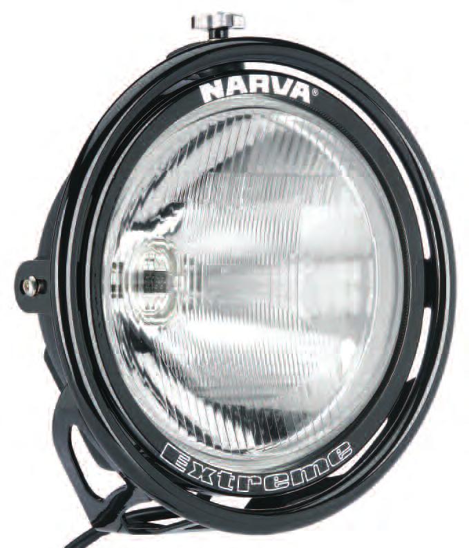 NARVA EXTREME 71758 Extreme Broad Beam Driving Lamp Kit 12 Volt 100W (Black Mount) 2 x driving lamps with heavy-duty adjustable black mounting frame with triple clamp system and pre-wired waterproof