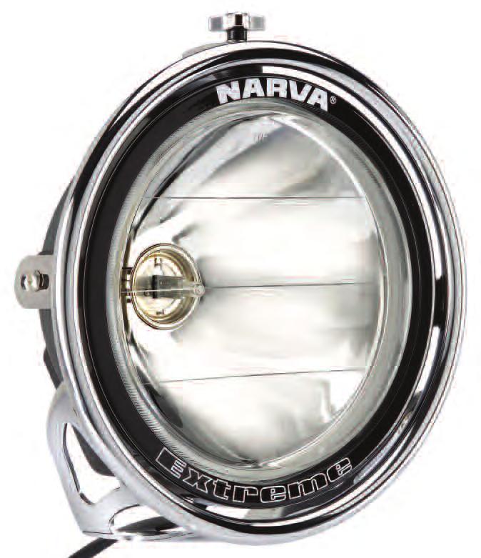 NARVA EXTREME 71766 Extreme Pencil Beam Driving Lamp Kit 12 Volt 100W (Chrome Mount) 2 x driving lamps with heavy-duty adjustable chrome mounting frame with triple clamp system and pre-wired