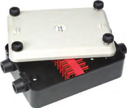 58mm 2 ) Amperage rating: 30A per circuit IP rating: IP54 100 145 45 57850 8 Way 12 Port Weatherproof Junction Box Heavy duty construction utilising a