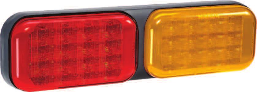 (cat 2a) 1625 100 180 94146BL Blister Pack 9 33 Volt L.E.D Rear Stop/Tail Lamp (Red) with 0.