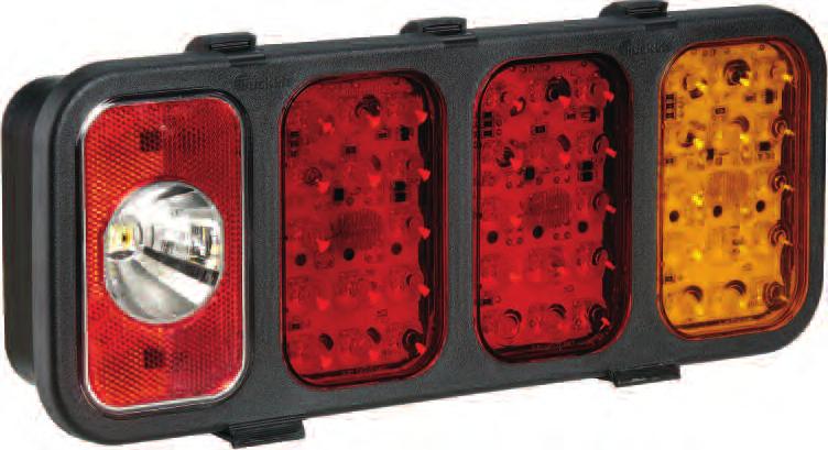 D Module with Reverse, Rear Stop/Tail and Direction Indicator Lamps (LH) with In-built Retro Reflector 1/00 00 AR E11 5127 6/00 30895 (cat 2a) 47/00 02 1A E11 5127 49/00 30896 128 273