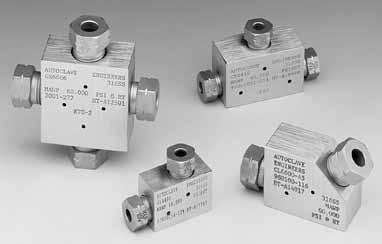 Pressures to 150,000 psi (10342 bar) utoclave Engineers high pressure fittings Series F and SF are the industry standard for pressures to 150,000 psi (10342 bar).