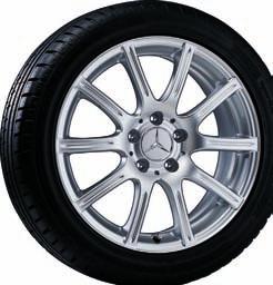 5 J x 18 ET 37 Tyre: 225/40 R18 Option for rear axle:* Wheel: 8.