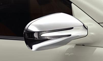 SLK to perfection pictured left, standard equipment pictured below High-sheen chromed exterior mirror housings The