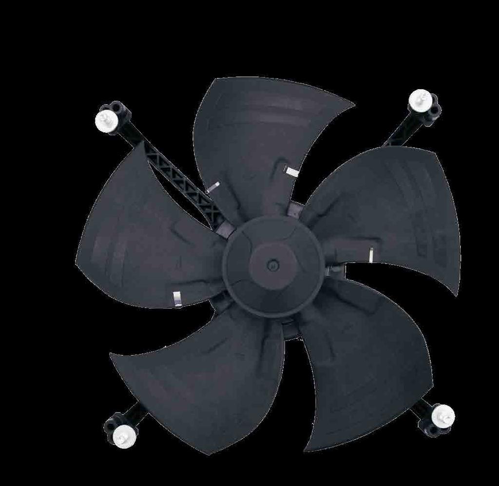 New SG05 series designed for unit cooler applications EC axial fans Sickled blades (S-series) single inlet Ø 05 Unit Cooler The new SG05 series uses 0% less power than typical unit