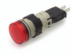 PILOT SUBHEAD DUTY 16mm Illuminated Ignition protected: IP65 LED light included Complete Units with Quick Connectors/ Solder Tabs Plastic bezels designed for applications where the surface area is
