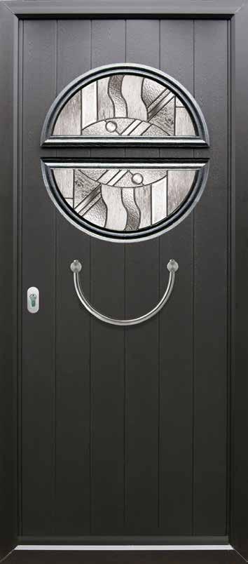 door handle and key only security locking option Modena Modena in Anthracite