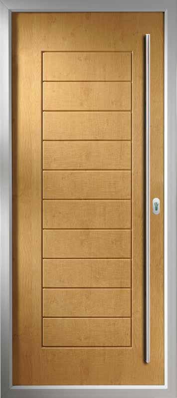 Solid Ancona Solid in Chartwell Green with ES3 1800 door handle, and key only security locking option Siena