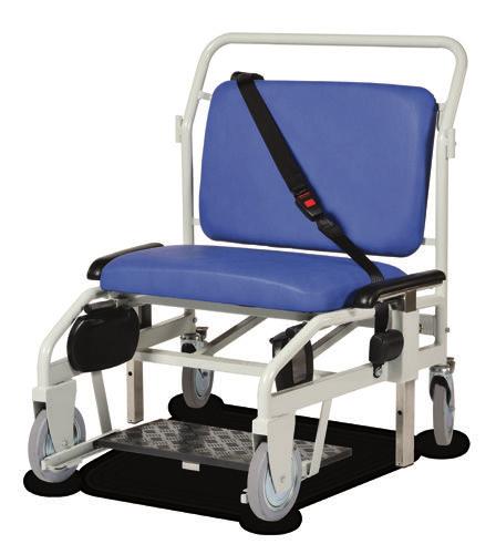 10 Bariatric Equipment Portering Chair BS 5852:2006 Alternative Colours Contact Us For Details 380kg Portering Chair - Bariatric, Rear Steer, Sliding Foot Rest Designed to carry patients up to 380kg