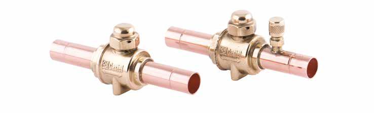 CHAPTER 4 WITH BALL SHUTTER FOR REFRIGERATION PLANTS THAT USE HCFC, HFC OR HFO REFRIGERANTS APPLICATIONS The 2-ways valves with ball shutter illustrated in this chapter are designed for installation