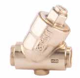 CHAPTER 13 CHECK FOR REFRIGERATION PLANTS THAT USE HCFC, HFC OR HFO REFRIGERANTS The main parts of the check valves are made with the following materials: Hot forged brass EN 12420 CW 617N for body
