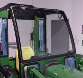 NOTE: On 3000 series tractors, the mount in the fender for the grab handle will cause the top of the frame to tip in.