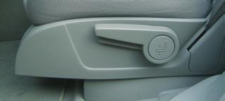 Lumbar Adjustment Pull up/push down the lever on the inboard side of the seatback to adjust the amount of