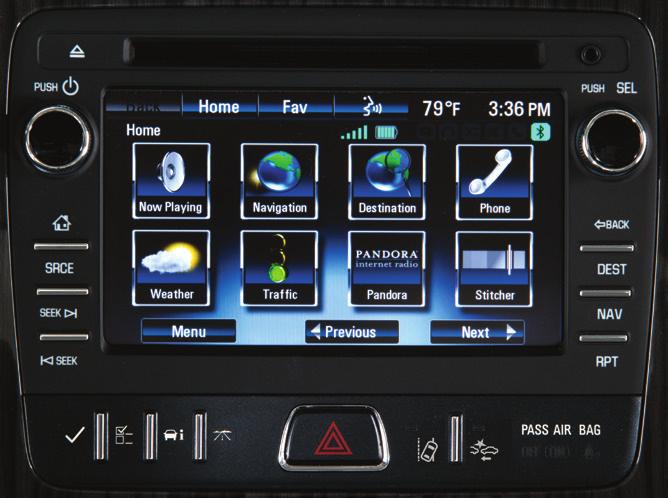 INFOTAINMENT SYSTEM Refer to your Owner Manual for important safety information about using the infotainment system while driving.