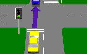 IN007 - Intersections When you come to an intersection and the road beyond is choked with vehicles going in the same direction, what should you do?
