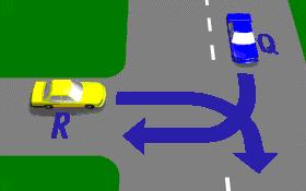 IN018 - Intersections You want to make a left turn. You must use your left-hand indicator - - At all times.