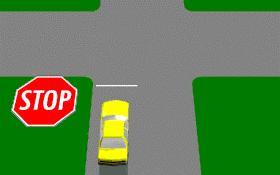 - Stop at all times and proceed when safe to do so. - Slow down to 10 km/h, then proceed through the crossing.