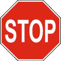 IN044 - Intersections You drive up to an intersection with a stop sign. There is no painted stop line. Where should you stop? - Before coming to and as near to the intersection as possible.